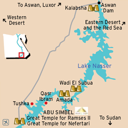 Map of Abu Simbel