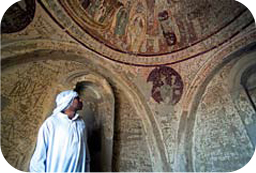Inside of â€˜â€˜The Peace Chapelâ€™â€™ in the Necropolis of Bagawat