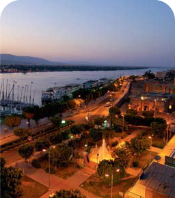 Luxor Temple and the Nile corniche