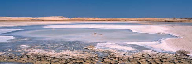 Salted lake near Ras Mohammed National Park